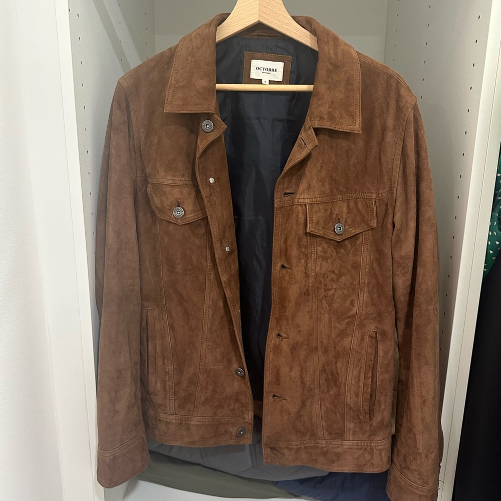 Men's Camel Suede Jacket